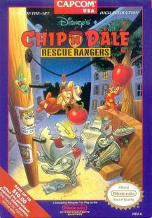 Chip n Dale NES Boxart